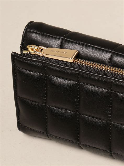 michael kors quilted wallet black.